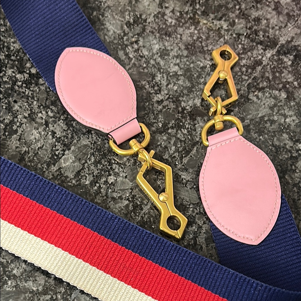 . GUCCI Queen Margaret Pink Bee Lea Satchel; - Picture 4 of 15